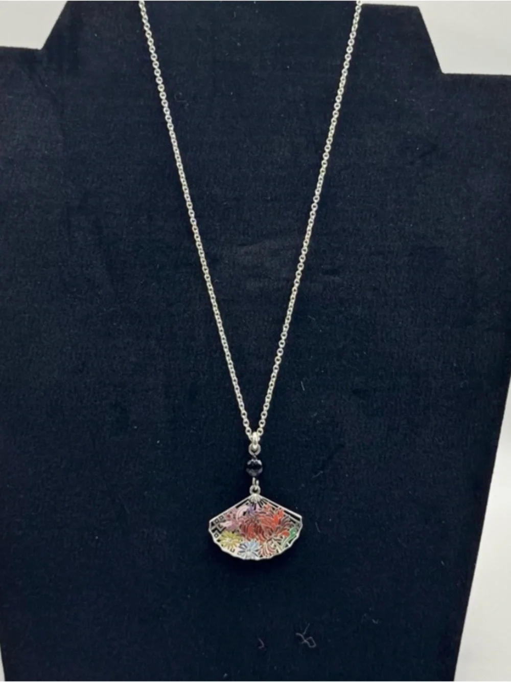 Brighton Kyoto in Bloom Fan Pendant Necklace- NWT